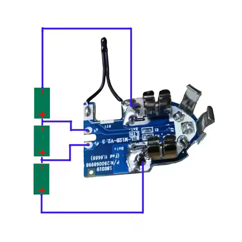For M12 Battery Charging Protection PCB Circuit Board For Milwaukee 12V 1.3Ah 1.5Ah 2Ah 4Ah 48-11-24
