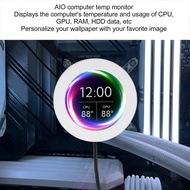 2.1 Inch AIO Computer Temp Monitor 2.1in CPU Temp Monitor Real Time Display for Gaming PC