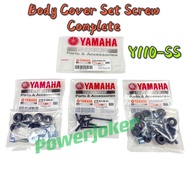 Y110 SS Y110SS Y110-SS - Complete Set Body Cover Set Screw & Leg Shield Skrew & Handle Cover Upper L