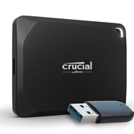 Crucial X10 Pro 2TB Portable SSD with USB-A Adapter- Up to 2100MB/s read and 2000MB/s write - PC and