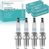 Set of 4 Spark Plugs 101905611 for VW Golf V VI Passat B6 B7 Tiguan, FR5KPP332S 06H905601A Car Spark