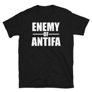 Enemy Of Antifa Funny Anti Antifa Short-Sleeve Unisex T-Shirt