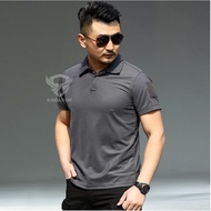 EAGLADE Tactical Polo สำหรับผู้ชาย S-3XL Ix-P สีดำ A01