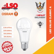 OSRAM 5.5W/8.5W/10W/11W/13W E27 LED VALUE CLASSIC A BULB 10Pcs