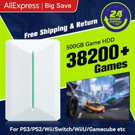 Retrobat & Playnite Retro Game Console 500GB Gaming HDD for PS3/PS2/Switch/Wii/WiiU for PC/Laptop wi