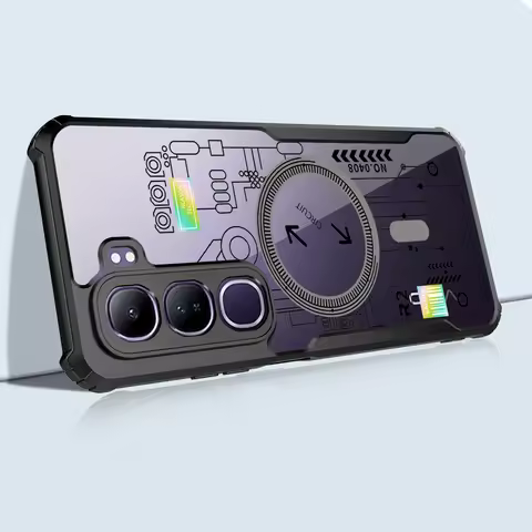 [Ready Stock]For Vivo V40 V30 V29 V27 V25 V23 Pro Lite E SE 4G/5G Shock Fall Prevention Transparent 