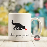 Cute Mug cute cat valentine card cat lover card adorable cat valentines DAY card purrfect joey lott