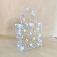 Tas Mika Transparan Motif Bunga Siap Kirim