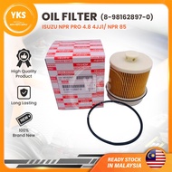 🔥 ISUZU🔥NPR PRO 4.8 4JJ1/ NPR 85 (8-98162897-0) / (1-87610093-3) ISUZU ENGINE OIL FILTER PENAPIS MIN