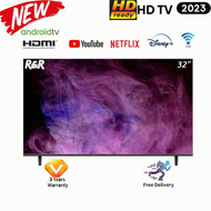 R&amp;R UHD Smart TV 55inch 43inch 32inch 4K Android TV Digital TV Frameless TV | Quantum Colors | GooglePlaystore | HDR10