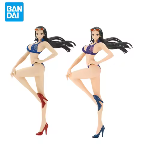 Original Genuine Banpresto One Piece Glitter ＆ Glamours 19cm Nico Robin With Swimsuit Cute Anime Fig