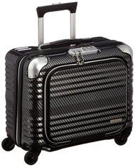 Legend Walker Hardside Luggage 6206 Blade Series Zipper Frame Rough Carbon Black Silver 17"