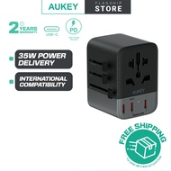 Aukey Travel Mate 35W 65W 100W Universal Adapter with USB Ports Travel Charger (2024 Vesion)