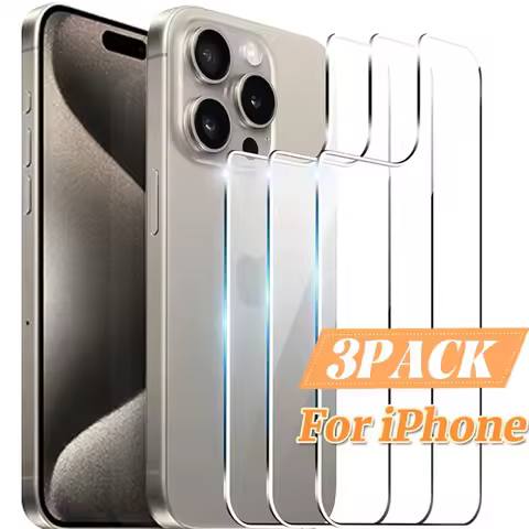 Back Screen Tempered Glass For iPhone 16 15 14 Plus 13 12 Pro Max Mini Protective Screen Protector F