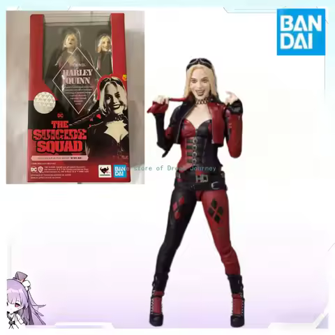 Bandai SHF Harley Quinn Harley Quinn X Suicide Squad Villain Assemble DC Collection Gift