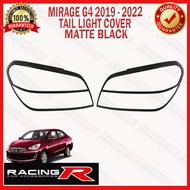 Mitsubishi Mirage G4 2019 to 2025 Tail Light Garnish Cover Matte Black 2020 ( Car Accessories )