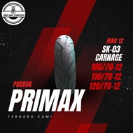 UNIT PAIR OF PRIMAX TIRES Size 100/70, 110/70, & 120/70 Ring 12 TUBELESS