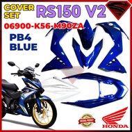 100% ORIGINAL HONDA RS RS150 V2 RS150R RS 150 COVERSET COVER SET/STRIPE SET PB4 BLUE 06900-K56-M90ZA/86000-K56-M90ZA