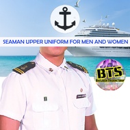 MARITIME SEAMAN SHORT SLEEVE FOR MEN AND WOMEN  HIGH QUALITY UNIFORM SIZE 2XS-3XL (NO ACCESSORIES)