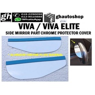 VIVA / VIVA ELITE side mirror part aluminium chrome top protectors set (2pcs)
