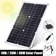 10W/20W/40W Flexible Solar Panel DC12-18V Waterproof Monocrystalline Solar Panel Convenient Phones, 