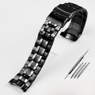 สแตนเลสสตีลใช้งานร่วมกับ Casio Ef-550 เหล็ก < Ne1> 5147 สายนาฬิกาซิลิโคนกันน้ํา 22 มม.