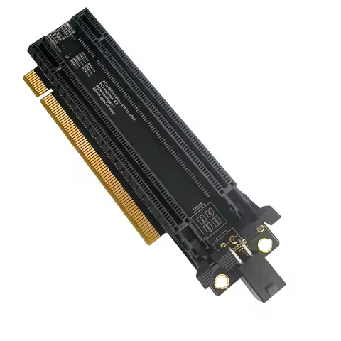 PCIe 3.0 PCI-E 4.0 x16 1 to 2 Expansion Card Gen4 Split Card PCIe-Bifurcation 16X to x8x8 Spaced CPU