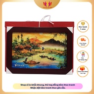 Hanoi Western river rice painting, Vietnamese souvenir