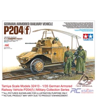 Tamiya Scale Models 32413 1/35 German Armored Railway Vehicle P204(f) | Military Collection Series