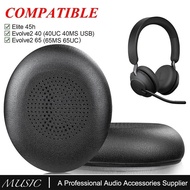 Replacement Ear pads for Jabra Evolve2 65 (65MS 65UC USB)/Evolve2 40 (40UC 40MS USB)/Elite 45h On-Ea