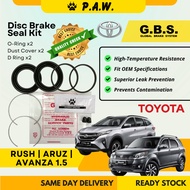04478-BZ060X GBS (FRONT) Disc Brake Seal Kit - Toyota Rush, Avanza 1.5 2013, Perodua Aruz (HALF SET)