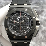 Aibi AP Royal Oak Offshore 26402CE Black Ceramic Mechanical Watch 44mm Red Needle Chronograph Watch Audemars Piguet