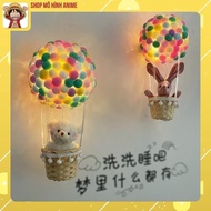 Night Light, Hot Air Balloon Decorative Lamp with Teddy Bear, Creative DIY Crafts, Meaningful Gifts