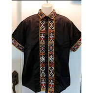 Baju Tradisional Moden Sabah/Kemeja lelaki Rungus corak pinakol