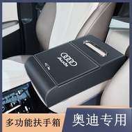 Z2J Serasi dengan Audi A3 La4 La6 L Q3 Q5 Kereta Pelbagai fungsi Penutup Tempat letak tangan Peti Pe