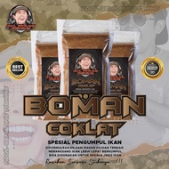 Booman coklat ADUL GUMILANG FISHING boom pelet pengumpul ikan