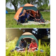 Khemah Camping Waterproof 3-4 Person Camping Tent 1 Door Auto Camel Tent Kemah Camping Berkelah