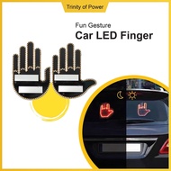 LED Car Finger Light Car Gesture Light Remote Control Finger Sign LED Hand Gesture Lamp Car Decorati