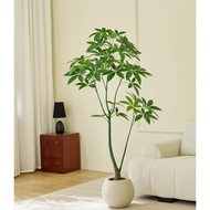 「Fast delivery」Ficus Tree Artificial 5FT outdoor Artificial  Money Tree White-bordered Artificial Pl