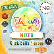 MIXED FLAVOURS (Non Iced) Bead Flavor Click Balls