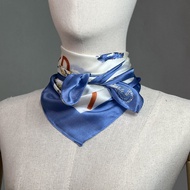 LOF FI CIEL Scarf Silk 100% ผ้าพันคอ พิมพ์ลายสีสันสดใสใช้ได้หลายโอกาส (FL5MLB)