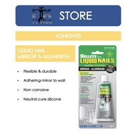 Selleys Liquid Nail Mirror &amp; Aluminum 75g High Strength Mosaic Tile Wainscoting Glue Adhesive Gam Mozek Cermin