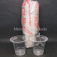 Gelas Plastik Bening 10oz 50pcs | Cup Plastik Minuman 10 Oz 50pcs