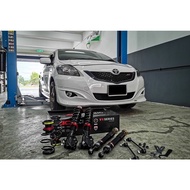 Toyota Vios NCP93 Dugong - BC RACING V1 series fully adjustable absorber coilover