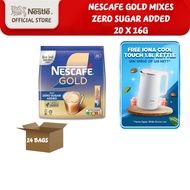 [Carton] NESCAFE GOLD 2in1 Zero Sugar Coffee Sachets (20 x 16g)