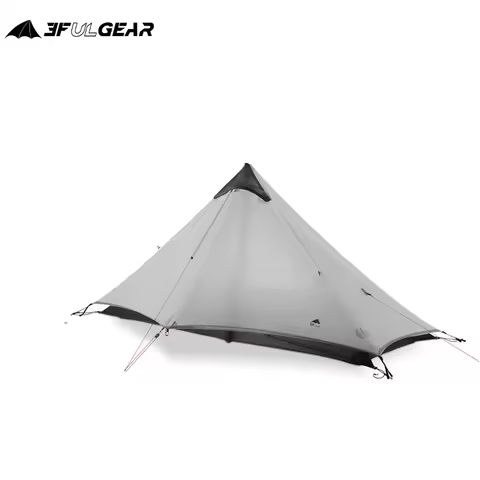 3F UL GEAR LanShan 1 Outdoor Ultralight Camping Tent 1 Person 3 Season Professional 15D Silnylon Lan