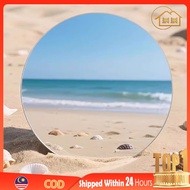 LI- Acrylic Round Mirror Mirror Sticker Wall Self-Adhesive Bathroom Mirror Stickers Cermin Dinding H