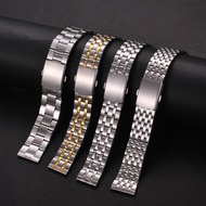 18mm 20mm 22mm Stainless Steel Strap Universal Replacement Wristband for Seiko Bracelet for Rolex Watchbands Women Men Business Band Silver Metal Bands Belt Watches Accessories
