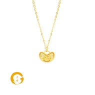 Orient Jewellers  916 Gold Prosperity Ingot Fu Necklace