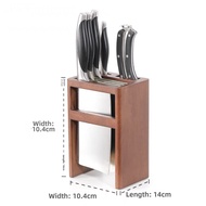 Storage Ventilated Butcher Block Wood Knife Rack